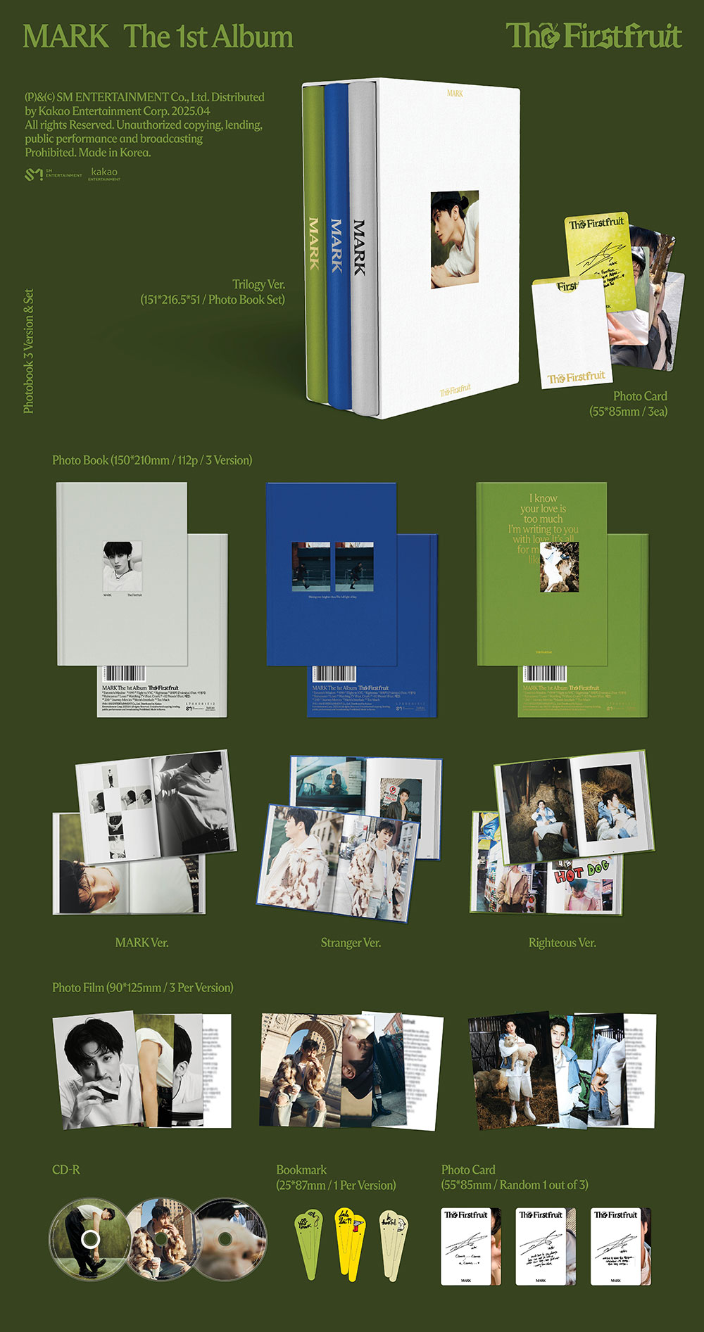 アイドル NCT 127 THE FIRSTFRUIT BOX SET NCT MARK - THE FIRSTFRUIT (PHOTOBOOK Ver.)